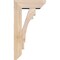 Ekena Millwork Merced Slat Smooth Bracket w/ Offset Brace, Douglas Fir, 5 1/2"W x 14"D x 26"H BKT0604X14X26MRC06SDF - alternate 4
